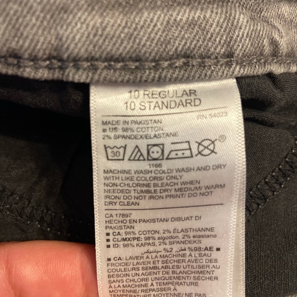 Old Navy Curvy Profile Jeans for Women 10 Regular Gray Mid Rise - Picture 4 of 4